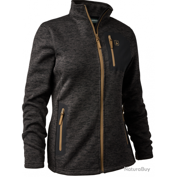 Veste Sarek tricot gris femme DEERHUNTER