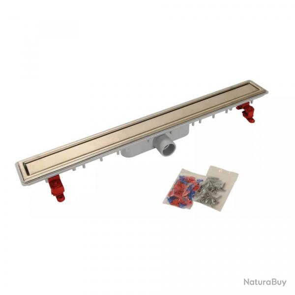 Caniveau de douche Nicoll Docia SICANFH80R 790x95mm D40mm sans natte