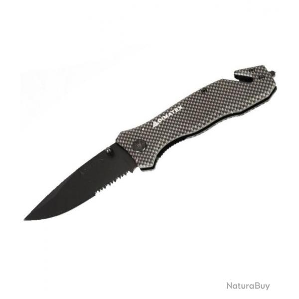 Couteau Ouverture Semi-Automatique FEROSS gris - Dimatex - Haute Qualit