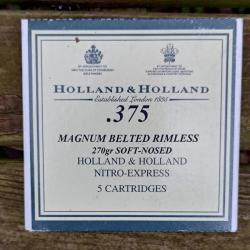 35 MUNITIONS HOLLAND et HOLLAND demi blindées 270 gr  ( 7 boites de 5 )