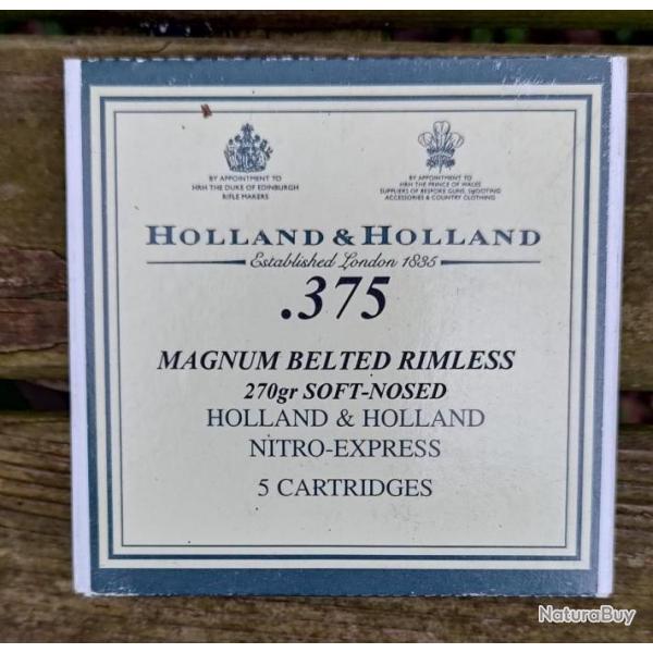 35 MUNITIONS HOLLAND et HOLLAND demi blindes 270 gr  ( 7 boites de 5 )