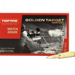 CARTOUCHES NORMA .338 LAPUA MAG GOLDEN TARGET 16.2G /250GRS Golden Target boite de 20 10 boites ( 20