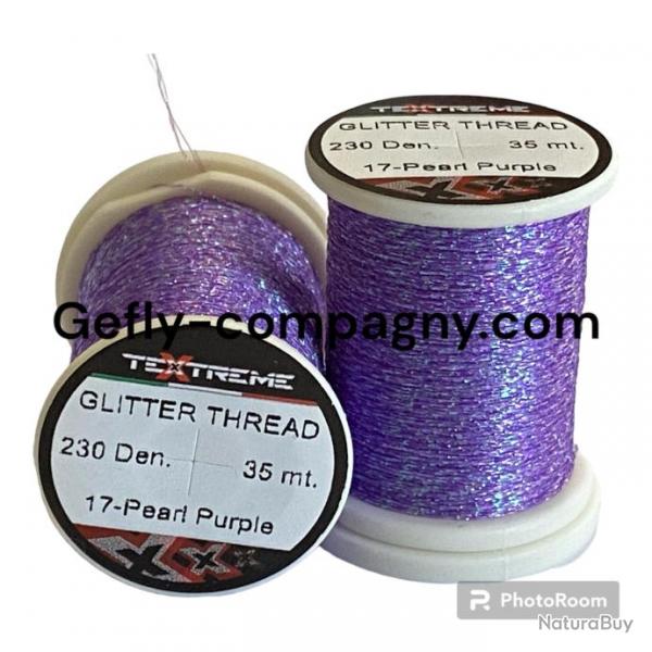 GLITTER THREAD  pearl purple