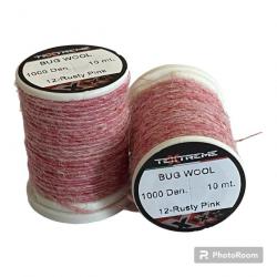 Fil 100% Laine naturelle bug wool textreme rusty pink