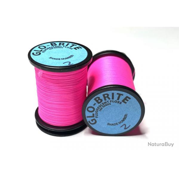 Glo-Brite floss 100 yd  pink