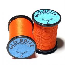 Glo-Brite floss 100 yd hot orange 06