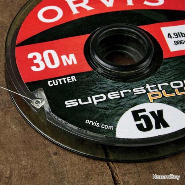 Ligne de pche en nylon monofilament ORVIS SUPERSTRONG 30M PLUS 15/100