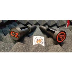 CZ 457  - Protège culasse avec capuchon/couvercle NOIR avec LOGO CZ ROUGE- impression 3D