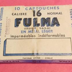 1 boîte de cartouches métalliques FULMA calibre 16
