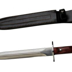 Dague de chasse Januel manche bois - 25 cm