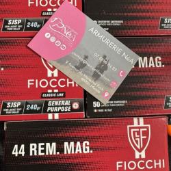 Fiocchi 44 MAGNUM SJSP 240 grains 500 MUNITIONS LIVRAISON OFFERTE