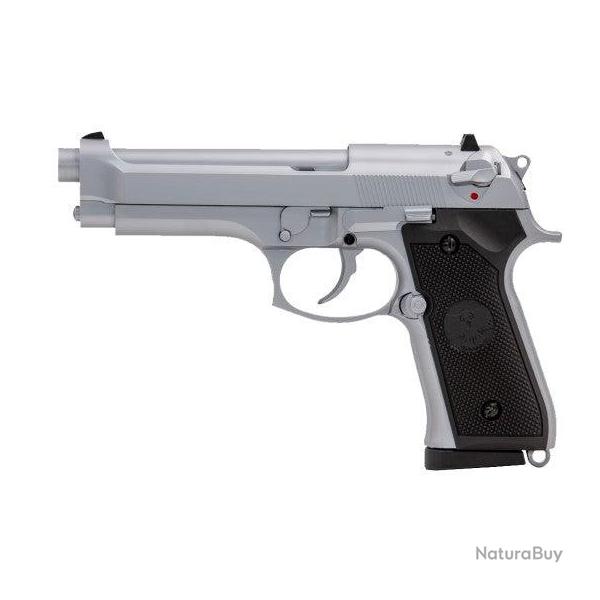Rplique Airsoft Raven Pistolet GBB 92F Silver