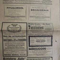 Journal Aerztliches Vereinsblatt Für Deutschland du 4 September 1917