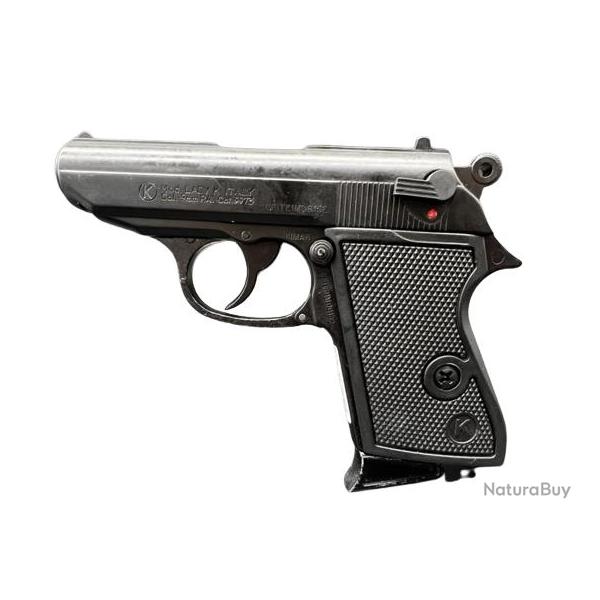 Pistolet  blanc Kimar Lady rplique Walther PPK 9MM PAK