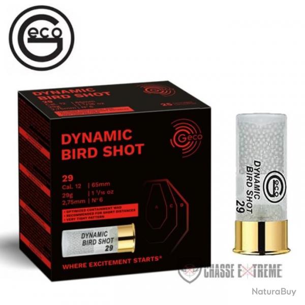 CARTOUCHES GECO BIRD SHOT CAL 12/65 N6 29G X25