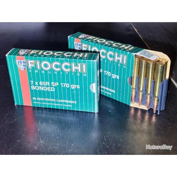 Munitions Fiocchi 7x65R Bonded 170 grains ( 2 boites = 40 cartouches)