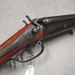 Fusil HUSQVARNA modèle 1877, Cal 16 à chiens, à 1 euro sans prix de réserve!!!