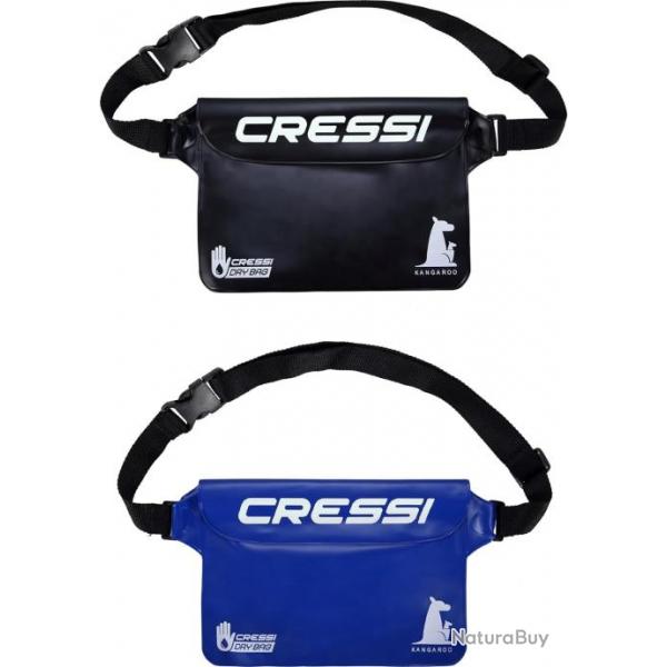 Cressi Kangaroo Dry Pouch Bundle 2 Sacs tanches Unisex-Adult, Noir/Bleu, Taille Unique