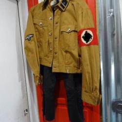 blouson N.S.K.K et son pantalon 3 éme reich uniforme