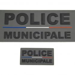 Flap PVC 3D Police Municipale - dos et devant