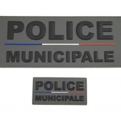 Flap PVC 3D Police Municipale - dos et devant
