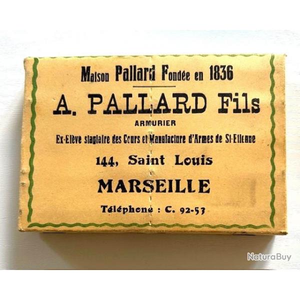 Boite de 10 cartouches  broche Cal 24. Pb N12. A.PALLARD Fils  Marseille.