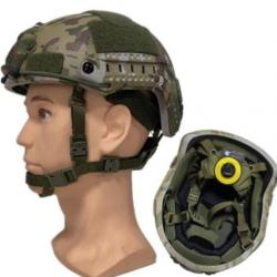 PROMO 1 SEUL EXEMPLAIRE....CASQUE PARE BALLE BALISTIQUE IIIA TAILLE 55-62 CAMOUFLAGE