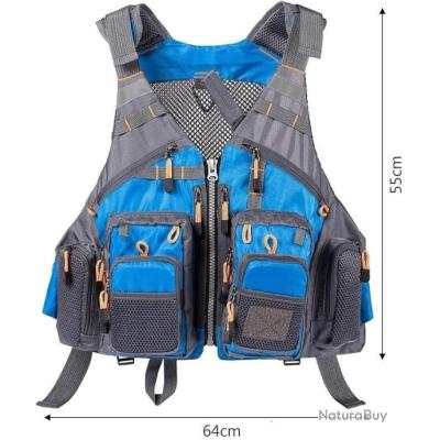 Gilet Energie Bleu - Taille L - Occasion Avec Traces D'usure (état Correct)
