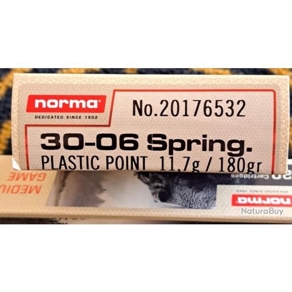 x4 BTS NORMA 30.06 PLASTIC POINT 180GR  PORT OFFERT