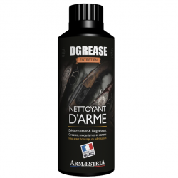 NETTOYANT DÉSINCRUSTANT DÉGRAISSANT POUR CROSSES, MÉCANISMES ET CANONS - DGREASE 250 ml - ARMAESTRIA