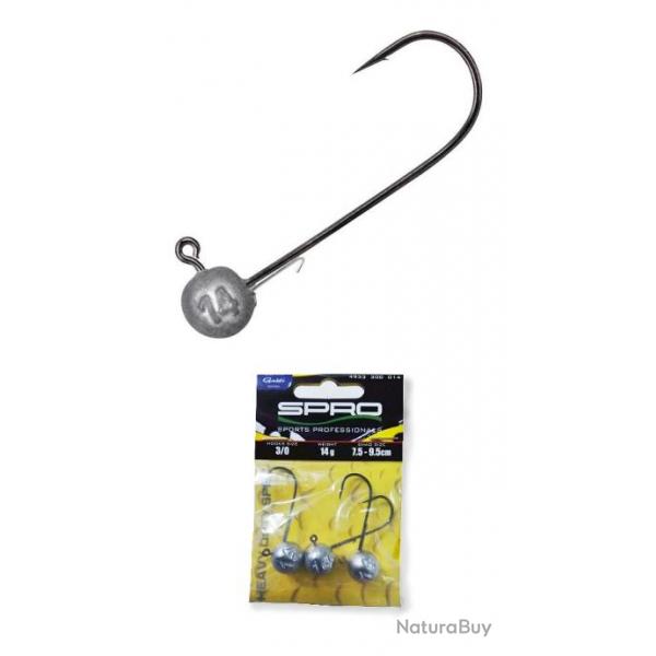 TETE PLOMBEE SPRO ROUND HD 90 PAR 3 7gr Taille 3/0