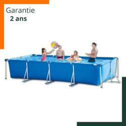 Piscine tubulaire rectangulaire avec pompe et filtre