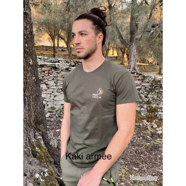 Tee shirt PRO CACCIA Kaki Kaki