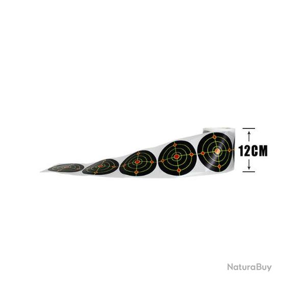 10 CIBLES ADHESIVES 12CM