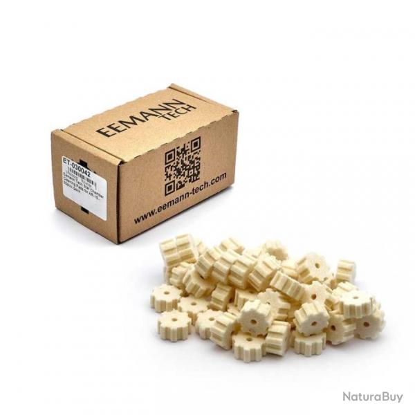 Tampons de nettoyage de chambre Eemann Tech Star pour AR-15 - 50pcs./paquet