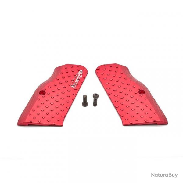 TONI SYSTEM GTFSVL Vibram Grips Long for Tanfoglio, ROUGE