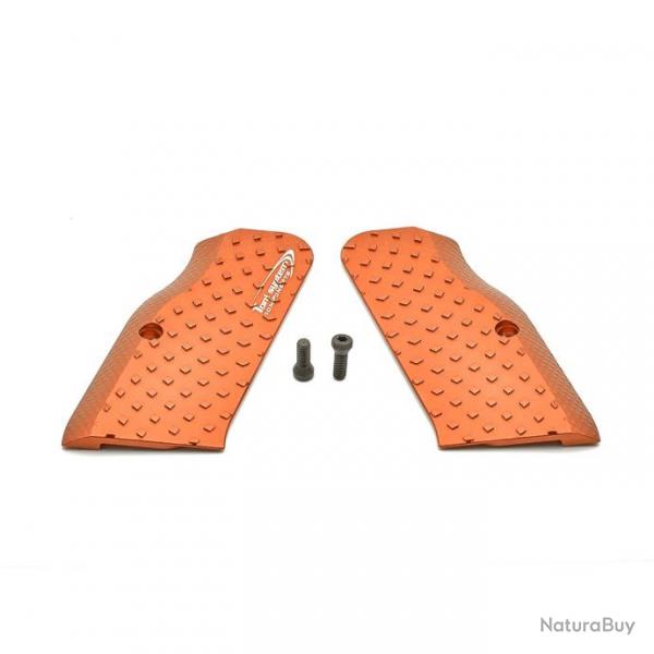 TONI SYSTEM GTFSVL Vibram Grips Long for Tanfoglio, ORANGE