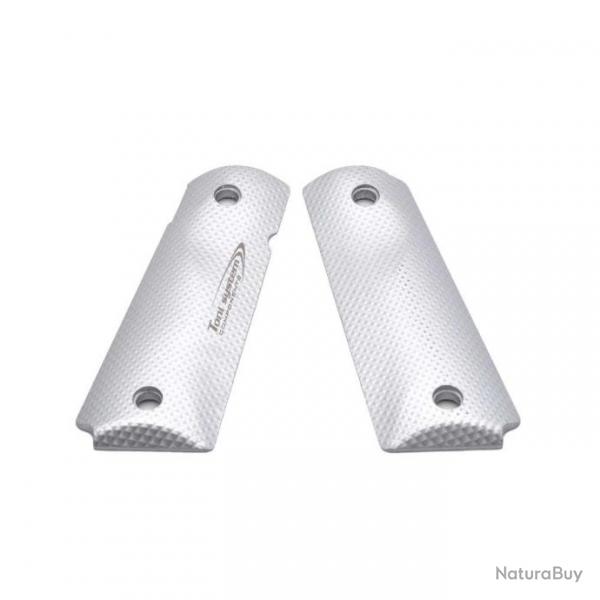 TONI SYSTEM G19113DL X3D Grips Long for 1911 & Clones, ARGENT