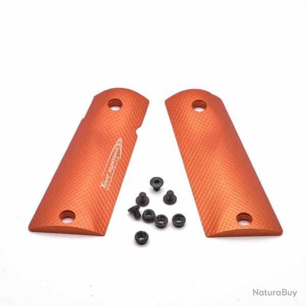 (OLD Design)TONI SYSTEM G19113DC X3D Grips Short for 1911 & Clones, ORANGE