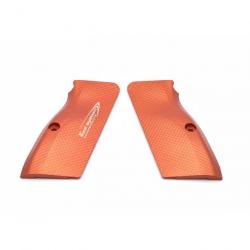 (OLD Design)TONI SYSTEM GTFS3DL X3D Grips Long for Tanfoglio, ORANGE