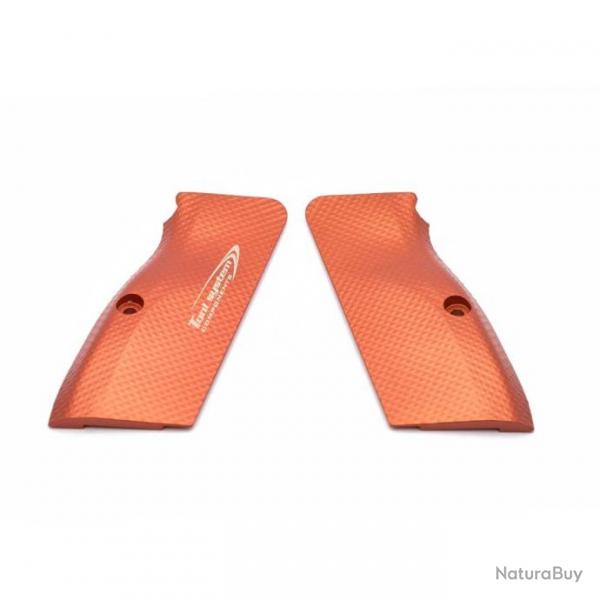 (OLD Design)TONI SYSTEM GTFS3DL X3D Grips Long for Tanfoglio, ORANGE