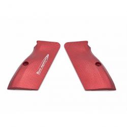 (OLD Design)TONI SYSTEM GTFS3DL X3D Grips Long for Tanfoglio, Color: Red