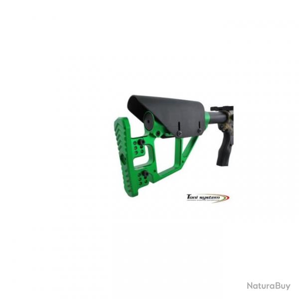 TONI SYSTEM CR11AR15 Adjustable Stock 11 for AR15, Color: Green