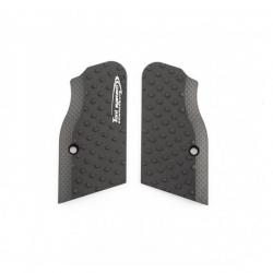 TONI SYSTEM DGTFSVC Vibram Ultra Short Grips for Tanfoglio Small Frame, NOIR