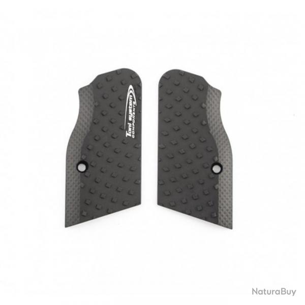 TONI SYSTEM DGTFSVC Vibram Ultra Short Grips for Tanfoglio Small Frame, NOIR