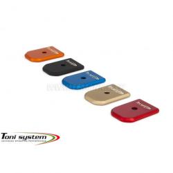 TONI SYSTEM PAD0T Pad +0 rnd for Tanfoglio Small Frame, ROUGE