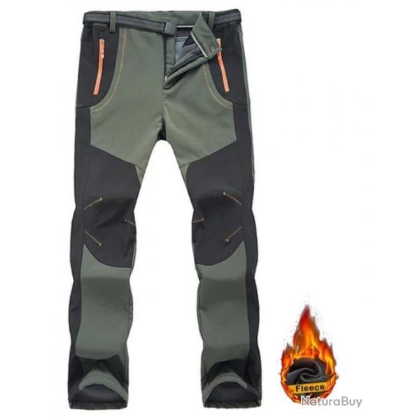 Pantalon de chasse rsistant au froid et au vent, chaud VERT