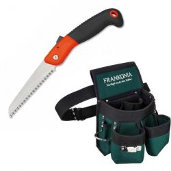 Kit scie pliable 13cm + ceinture porte-outils Frankonia