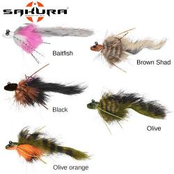 Streamer Jig Sakura Chabio ZN - Taille M - 2.5g Baitfish