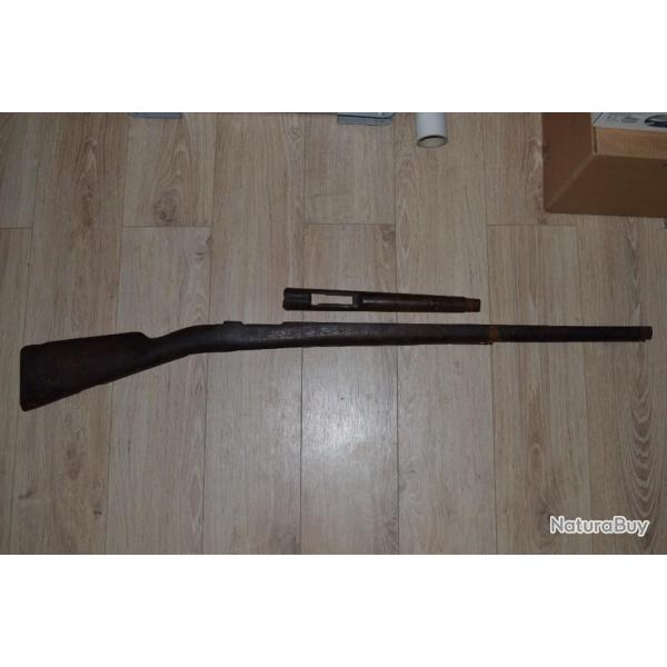 Crosse  / Bois pour Fusil Allemand Mauser Export Argentin Portugais